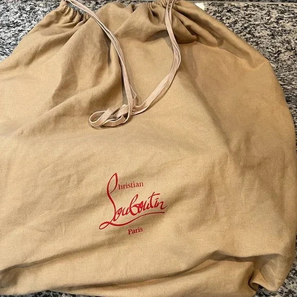 Christian Louboutin Frangibus Canvas & Leather Shopping Tote. - Picture 12 of 16